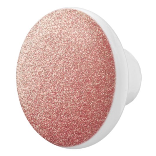 Roos Gold Glitter Keramische Knop (Rechts)