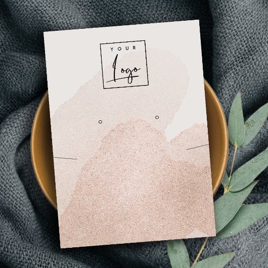 Roos Gold Glitter Ketting Verdien Logo beeldscherm Visitekaartje