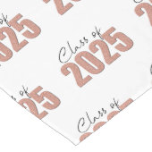 Roos Gold Glitter Klasse van 2025 Lange Tafelloper (Hoek)