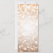 Roos Gold Glitter Lights 40e Verjaardagsprogramma' Kaart (Achterkant)