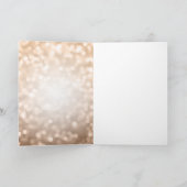 Roos Gold Glitter Lights 50th Verjaardag Bedankt (Binnen)