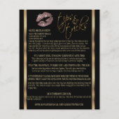Roos Gold Glitter Lip instructies Flyer (Achterkant)