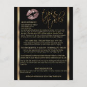 Roos Gold Glitter Lip instructies Flyer (Achterkant)