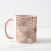 Roos Gold Glitter Mermaid Mok (Links)