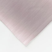 Roos Gold Glitter Metallic Monogram Name Script Fleece Deken (Hoek)