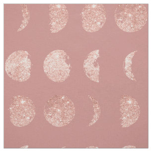 Roos Gold Glitter Moon faseert DIY op de kaart Stof