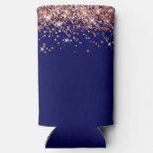 Roos Gold Glitter Navy Blue 50e Verjaardag (Achterkant)