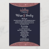 Roos Gold Glitter Navy Blue Circular Programs Programma (Voorkant)