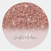 Roos gold glitter Persoonlijke naam