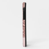 Roos Gold Glitter Pink Leopard Pattern Monogram Ca Case-Mate iPhone Case (Achterkant/links)