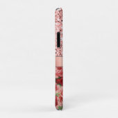 Roos Gold Glitter  Roos Floral Monogrammen Case-Mate iPhone Case (Achterkant/rechts)