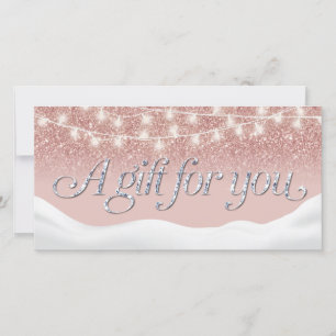 Roos Gold Glitter Salon Winter Gift Certificates