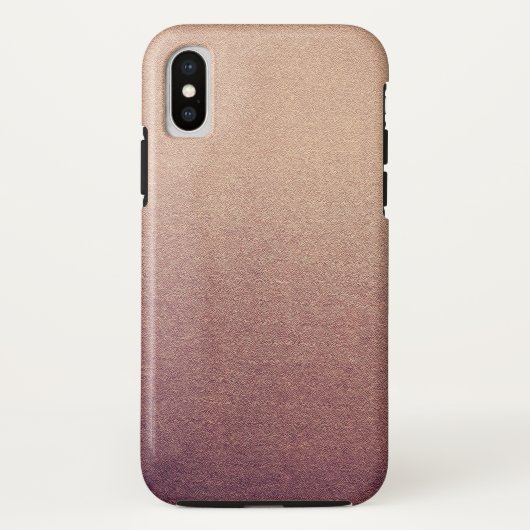 Roos Gold Glitter Sand Visual Texture Ombre Light Case-Mate iPhone Case (Achterkant)