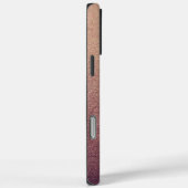 Roos Gold Glitter Sand Visual Texture Ombre Light Case-Mate iPhone Case (Achterkant / Rechts)