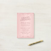 Roos Gold Glitter-schijven Grote openingssalon Post-it® Notes (Op bureau)