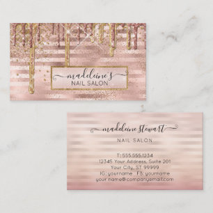Roos Gold Glitter-schijven Nail Salon Professional Visitekaartje