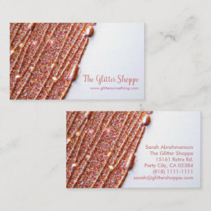 Roos Gold Glitter-schijven Verf Visitekaartje