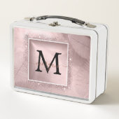 Roos Gold Glitter Script Monogram (Voorkant)