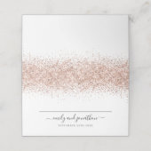 Roos Gold Glitter Script Names Date (Buitenkant ongevouwen)