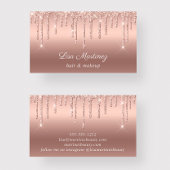 Roos Gold Glitter Script Visitekaartje