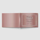 Roos Gold Glitter & Silver Wedding Rings Gastenboek (Volledig)