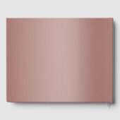 Roos Gold Glitter & Silver Wedding Rings Gastenboek (Achterkant)