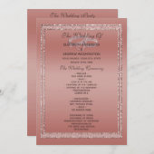 Roos Gold Glitter & Silver Wedding Rings Programma (Voorkant / Achterkant)