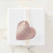 Roos Gold Glitter Sparkle Custom Text Gift Labels (In situ)