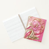 Roos Gold Glitter Sparkles Pink diamonds classy Notitieboek (Binnen)