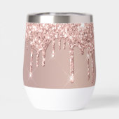 Roos Gold Glitter Sparkly Drips (Achterkant)