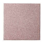 Roos Gold Glitter Tegeltje (Voorkant)