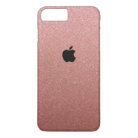 Roos Gold Glitter Thmed Iphone 7 plus hoesje