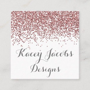 Roos Gold Glitter Visitekaartjes