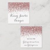 Roos Gold Glitter Visitekaartjes (Voorkant / Achterkant)