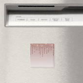 Roos Gold Glitter vloeibare schijven Magneet (Insitu (Vaatwasser))