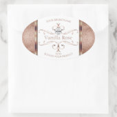  Roos Gold Glitter White Product Labels Logo (Tas)