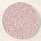 Roos Gold Glitter Zandsteen Onderzetter (Voorkant)