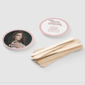 Roos Gold Glitz Pageant Fan Waver 10-Pack Handwaaier (Niet-gemonteerd)