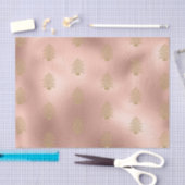 Roos Gold Glitzy Glitter kerstboom Tissuepapier (Craft)