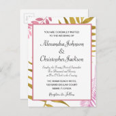 Roos Gold & Gold Foil uitnodigen voor een troepenh Uitnodiging Briefkaart (Voorkant / Achterkant)