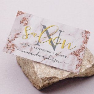 Roos Gold & Gold Salon Chic Visitekaartje