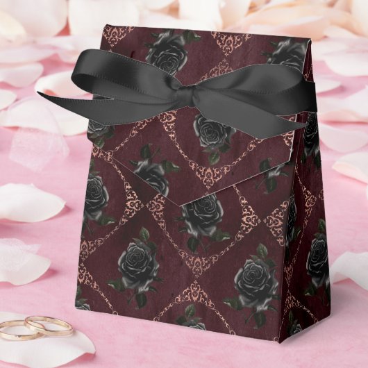 Roos Gold Gothic Halloween Bedankdoosjes (Huwelijk)