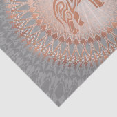 Roos Gold Grey Elephant Mandala Tissuepapier (Detail)