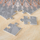 Roos Gold Grey Mandala Legpuzzel (Zijkant)