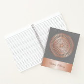 Roos Gold Grey Mandala Notitieboek (Binnen)