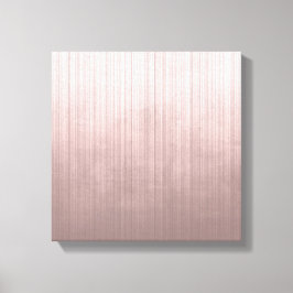 Roos Gold Grey White fibre striped rustige abstrac Canvas Afdruk