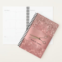 Roos Gold Hair Appointment Book Planner