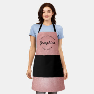 Roos Gold Hair Makeup business typografie Apron Schort