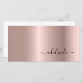 Roos Gold Hair Stylist Script Cadeaubon (Voorkant / Achterkant)