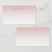 Roos Gold Handgeschreven Script Tekst Creative Tre Notitiekaartje (Voorkant / Achterkant)